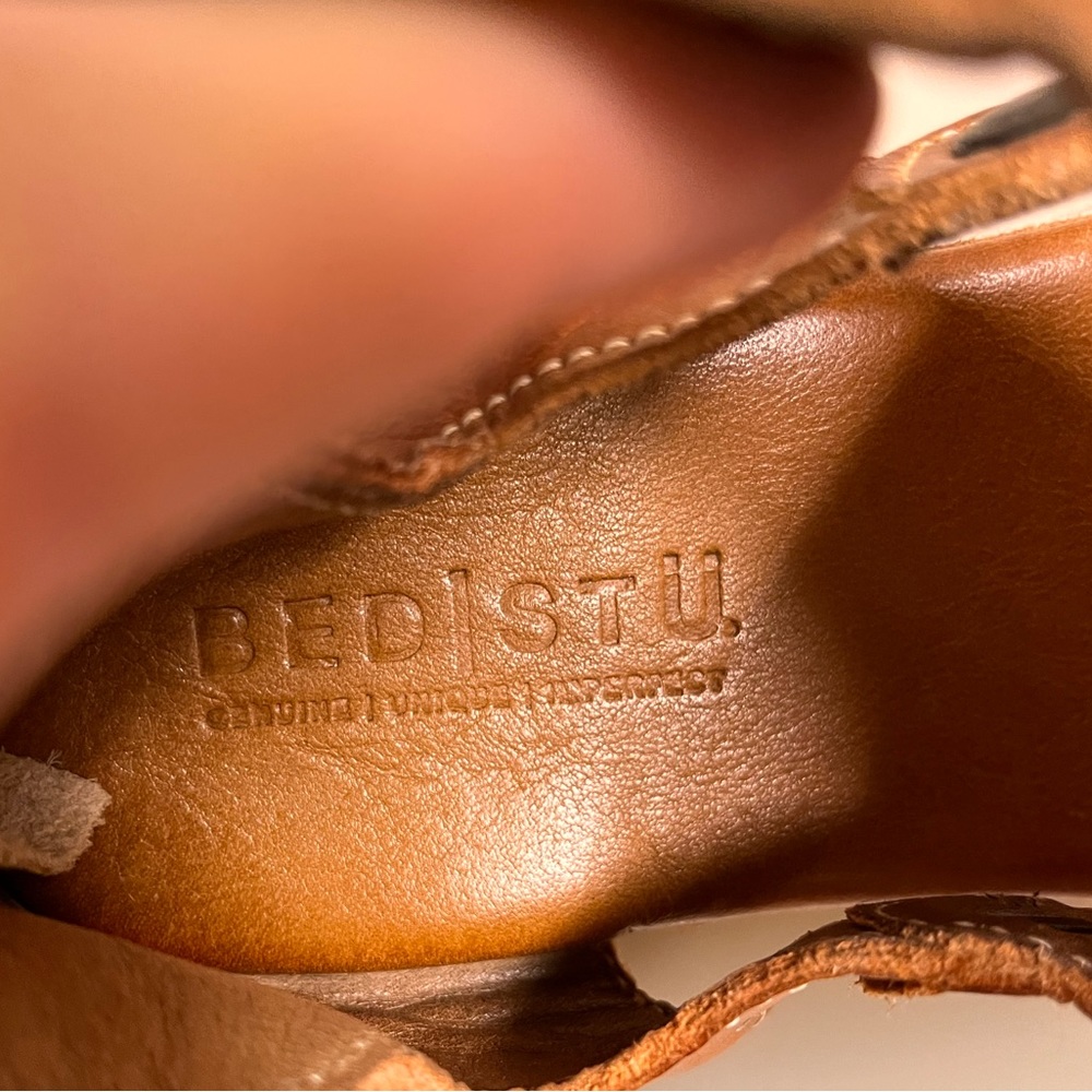 Bed Stu Soni Platform Leather Sandals Sz.9 - Picture 5 of 11
